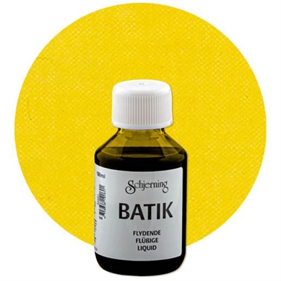 Batikfarve 100 ml, Citrongul - leveres til døren fra Aktivslivern.dk