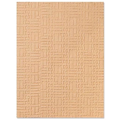 Sizzix Embossing folder, Leather - leveres til døren fra Aktivslivern.dk