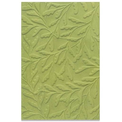 Sizzix Embossing folder, Delicate leaves - leveres til døren fra Aktivslivern.dk