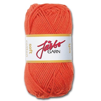 Järbo Soft cotton garn, Orange - leveres til døren fra Aktivslivern.dk