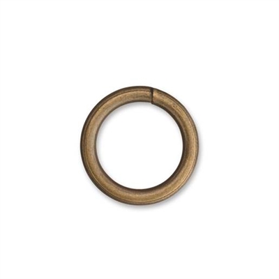 Metalring, Ø 21,6/16 mm, Antik messing - leveres til døren fra Aktivslivern.dk