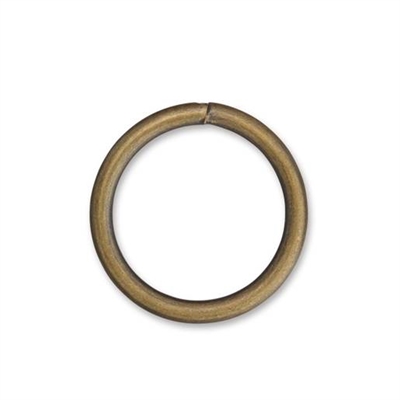 Metalring, Ø 21,6/16 mm, Antik messing - leveres til døren fra Aktivslivern.dk