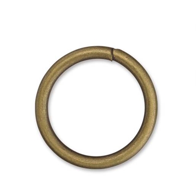 Metalring, Ø 31,8/25 mm, Antik messing - leveres til døren fra Aktivslivern.dk