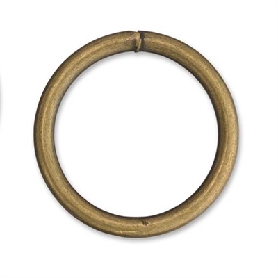 Metalring, Ø 38/30 mm, Antik messing - leveres til døren fra Aktivslivern.dk