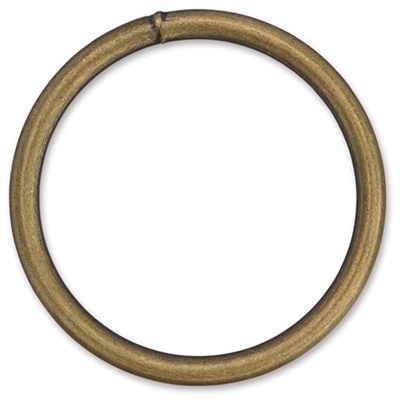 Metalring, Ø 48/40 mm, Antik messing - leveres til døren fra Aktivslivern.dk