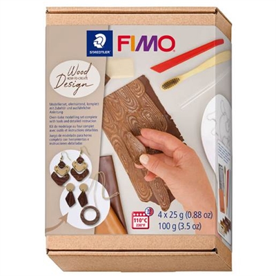 FIMO Soft træeffekt sæt, 4x25 g - leveres til døren fra Aktivslivern.dk