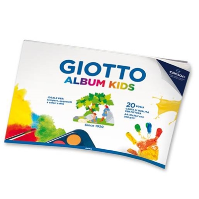 Giotto album kids Akvarelblok - leveres til døren fra Aktivslivern.dk