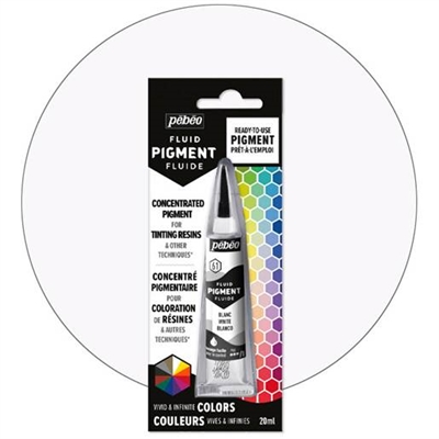 Pebeo Pigment til resin 20 ml, Hvid - leveres til døren fra Aktivslivern.dk