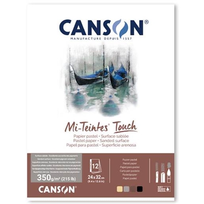 Canson Mi-Teintes Touch pastellblock, 240x320 mm - leveres til døren fra Aktivslivern.dk