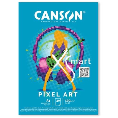 Canson XSmart Pixel Art, A4 - leveres til døren fra Aktivslivern.dk