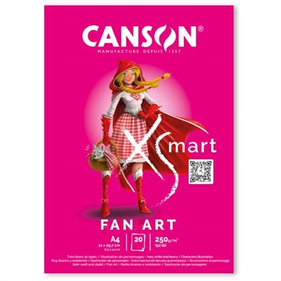 Canson XSmart Fan Art, A4 - leveres til døren fra Aktivslivern.dk