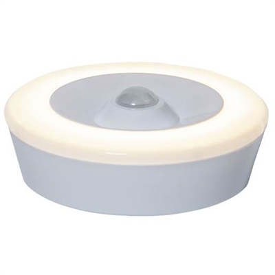 Sensorlys LED-puck, 86x30 mm - leveres til døren fra Aktivslivern.dk