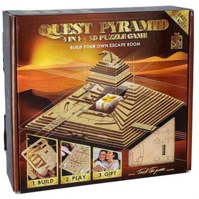 3D Puzzle, Pyramid - leveres til døren fra Aktivslivern.dk